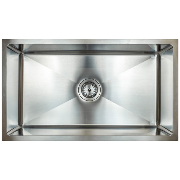 E-3018 Large Single Bowl (30x18) Stainless Steel Kitchen Sink